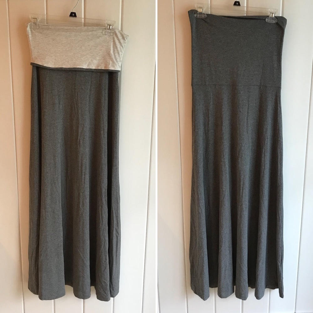 Convertible maxi skirt/strapless dress